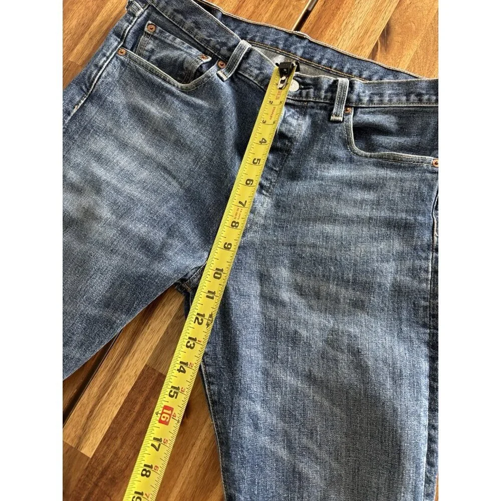 Levi's 501 Men Pants 33X32 Denim Original‎ Fit Straight Button Fly (waist 32)